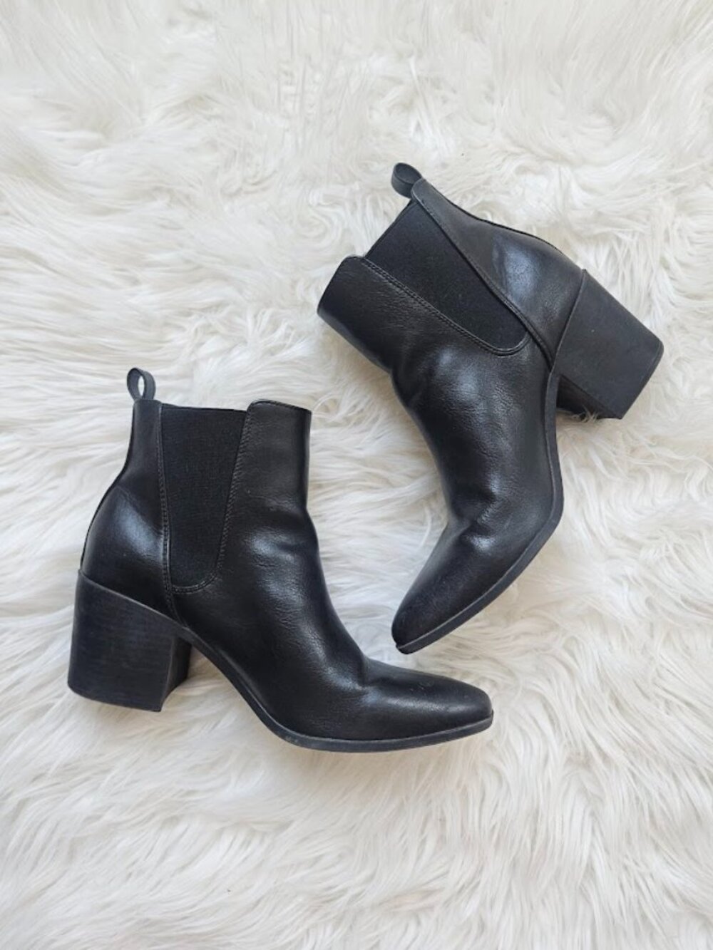 Justfab Black Grunge Whimsygoth Ankle Boots Shoes Booties 7.5 Gothic whimsigoth